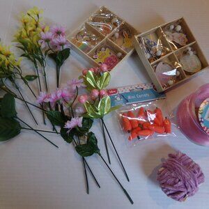 Craft Supplies Easter Spring Summer Floral Ribbon